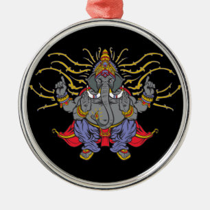 Ganesha Silbernes Ornament
