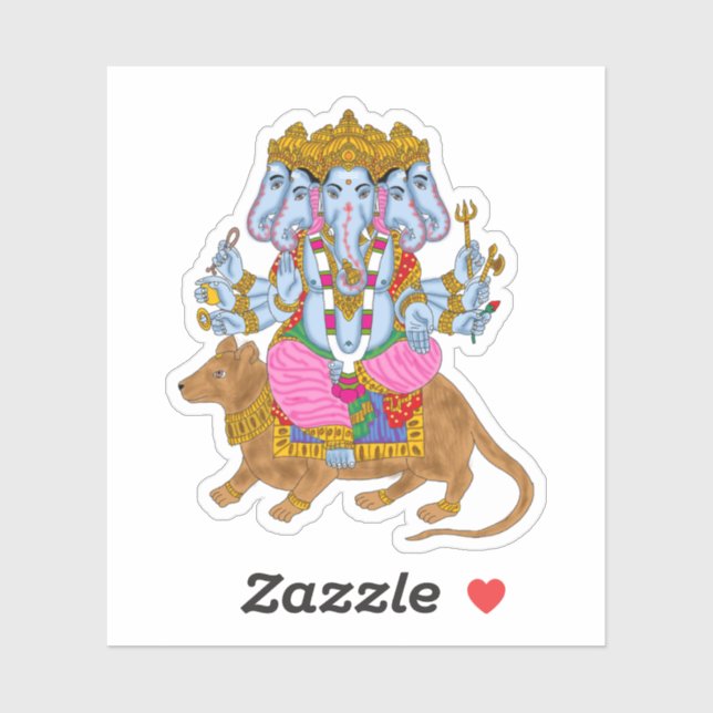 Ganesha Sticker Collection (Feuille)