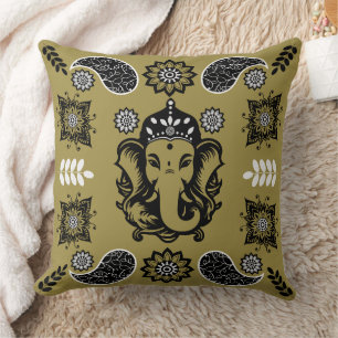 Ganesha-Themen-Hindu-Kunstprint Kissen