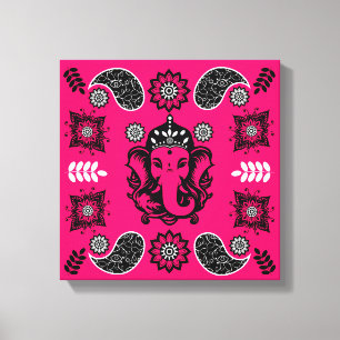 Ganesha-Themen-Hindu-Kunstprint Leinwanddruck