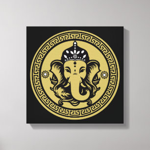 Ganesha-Themen-Hindu-Kunstprint Leinwanddruck