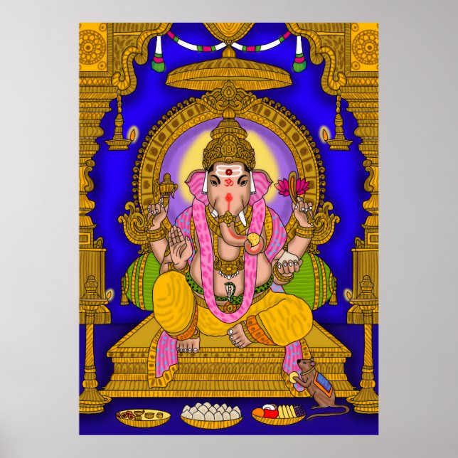 Ganesha-Wand  Poster (Vorne)