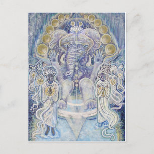 Ganesha Wealth Segen Postkarte
