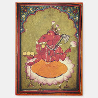 Ganesha will seinen Lotus wegwerfen