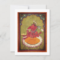 Ganesha will seinen Lotus wegwerfen