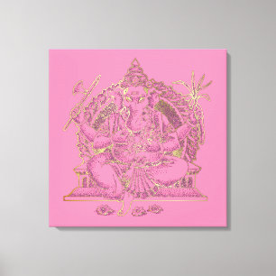 GANESHA - Wrapped Canvas Leinwanddruck
