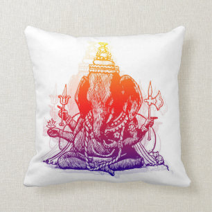 Ganesha Wurfs-Kissen 16" x 16" Kissen