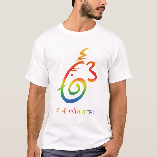 Ganesha Zeichen T-Shirt (Vorderseite)