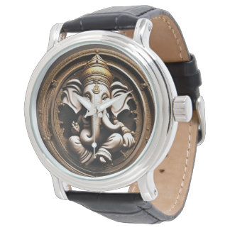 Ganeshas Uhrenhandüberwachung mit göttlichem Bild Armbanduhr