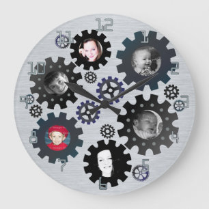 Gang-Foto gestaltet Wand-Uhr Große Wanduhr