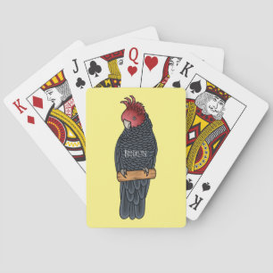 Gang Gang Kakadu Vogel Cartoon-Illustration Spielkarten