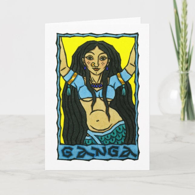 Ganga Grußkarte Karte (Vorderseite)