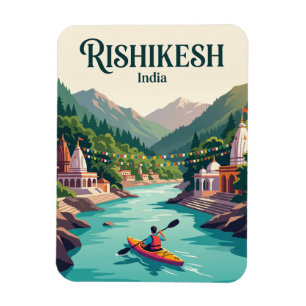 Ganges Fluss Rishikesh Indien Magnet