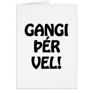 GANGI ÞÉR VEL! VIEL GLÜCK! Isländische Sprachkarte