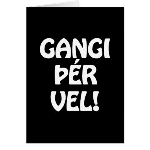 GANGI ÞÉR VEL! VIEL GLÜCK! Isländische Sprachkarte