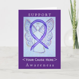 Gängige Karte für den Voilet Awareness Ribbon-Enge