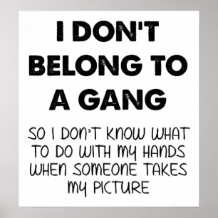 Gangloses Fotografieren Lustiges Poster
