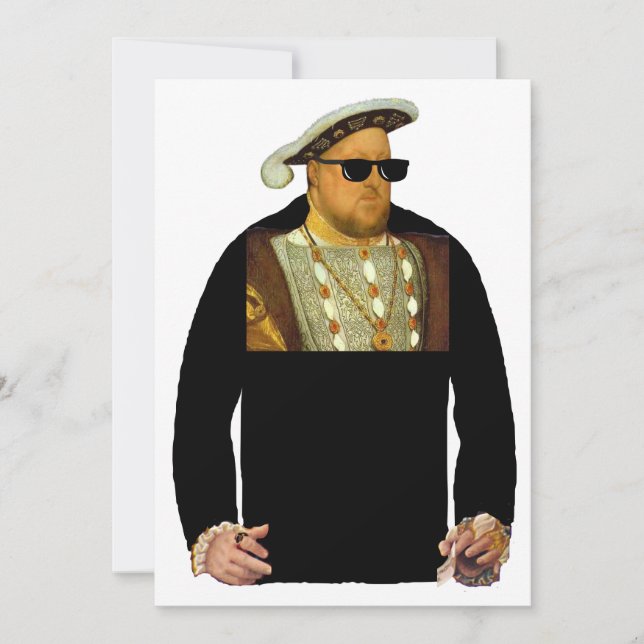 Gangsta Henry VIII Feiertagskarte (Vorderseite)