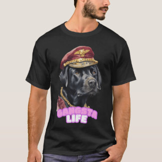 Gangsta-Leben zurück Labrador T-Shirt