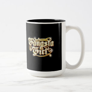 Gangsta Mädchen-Tasse Zweifarbige Tasse