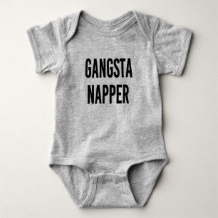 Gangsta Napper lustiges Baby-Shirt Baby Strampler