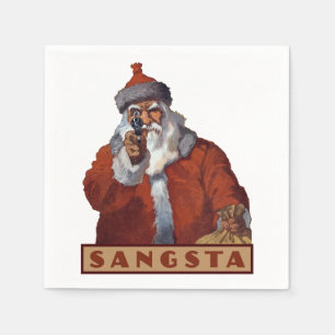 Gangsta Santa Papierservietten