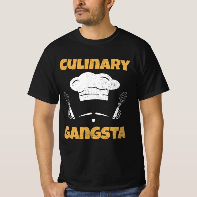 Gangsta Shirt Kochschule Funny Restaurant (Vorderseite)