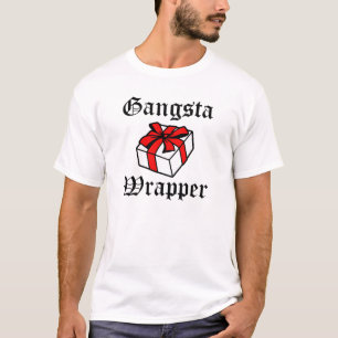 Gangsta Verpackungs-lustiges Weihnachten T-Shirt