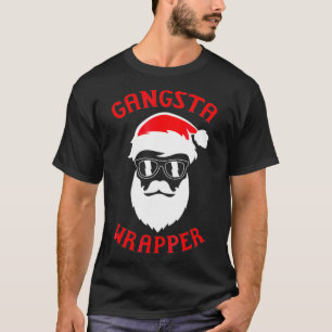 Gangsta Wrapper Cooler Weihnachtsmann  T-Shirt