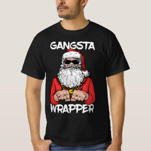 Gangsta Wrapper Funny Weihnachten T-Shirt