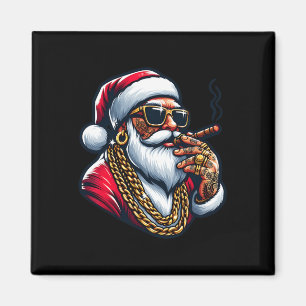 Gangsta-Wrapper Lustig Cooler Santa Gangster-Pyjam Magnet