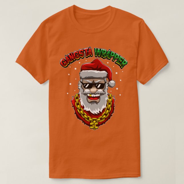 Gangsta Wrapper Santa Claus aus Thai Hood T-Shirt (Design vorne)