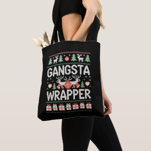 Gangsta Wrapper Weihnachten Hässlicher Sweater Xma Tasche