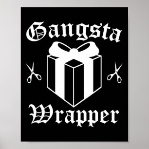 Gangsta Wrapper Weihnachtsfeiertag Poster