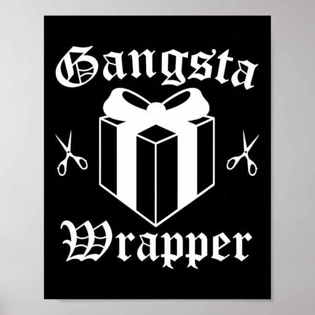 Gangsta Wrapper Weihnachtsfeiertag Poster (Vorne)