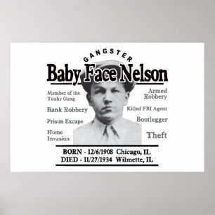 Gangster-Baby-Gesicht Nelson Poster
