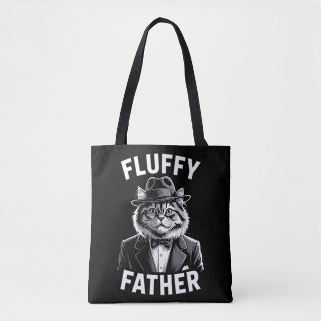 Gangster Cat Fluffy Vater Tasche (Vorderseite)