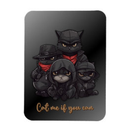 Gangster Cat Foto Magnet | Klick mich, wenn du kan