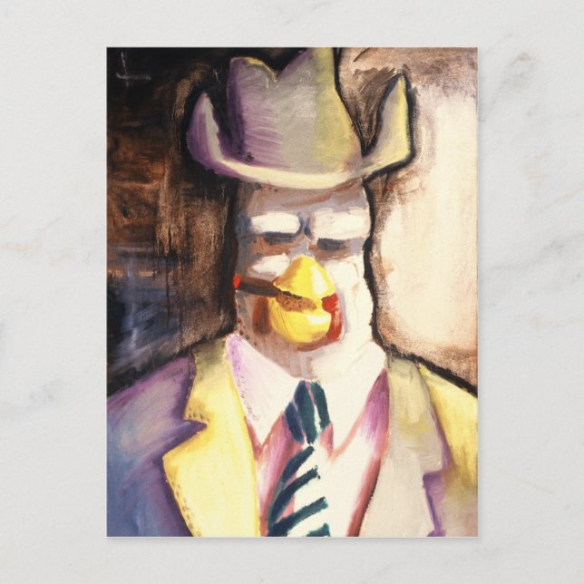 Gangster Chicken Postkarte (Vorderseite)