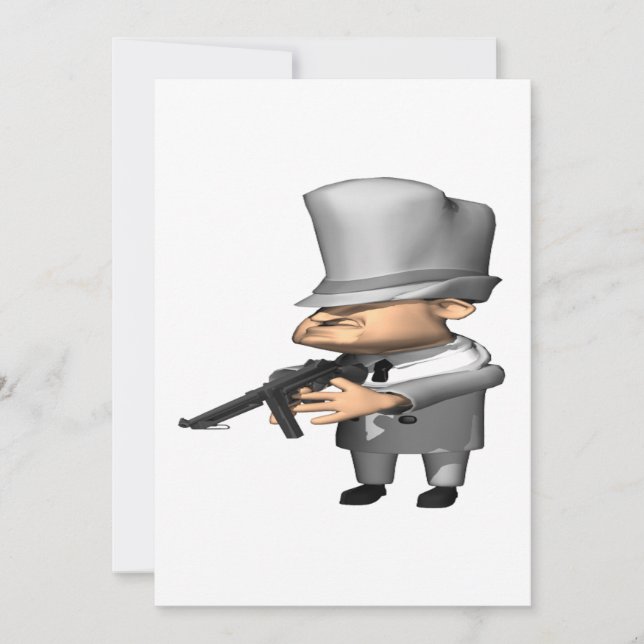 Gangster Einladung (Vorderseite)