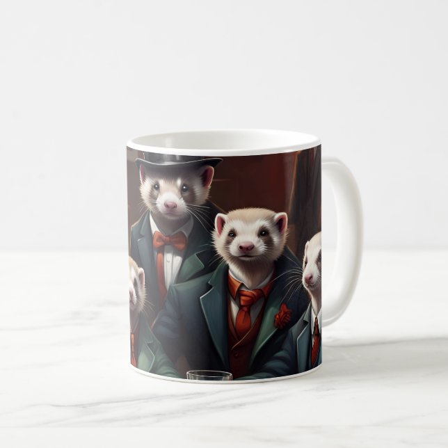 Gangster Ferrets Kaffeetasse (VorderseiteRechts)