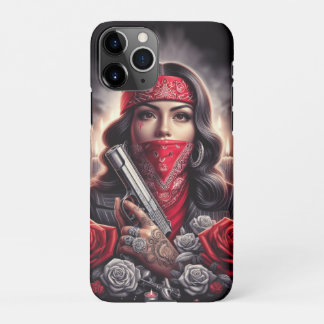 Gangster Girl Hip Hop chicano Art Grafik iPhone 11Pro Hülle