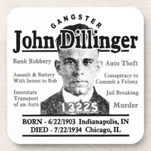 Gangster John Dillinger Untersetzer