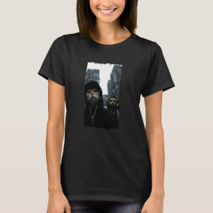 Gangster-Katzen Streetwear Coole Katze Motiv Lusti T-Shirt