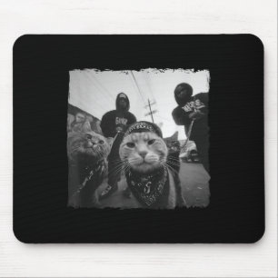 Gangster-Katzen Streetwear Coole Katzen-Motiv Lust Mousepad