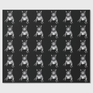 Gangster-Katzen-Tattoo-Kunst Coole Streetwear-Ki Geschenkpapier