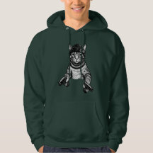 Gangster-Katzen-Tattoo-Kunst | Coole Streetwear-Ki