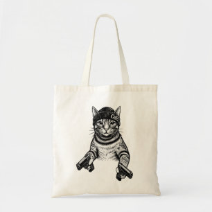 Gangster-Katzen-Tattoo-Kunst   Coole Streetwear-Ki Tragetasche