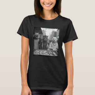 Gangster-Katzen verkaufen Fisch Lustiges Katzen-Me T-Shirt