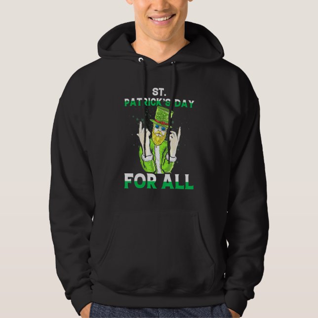 Gangster Leprechaun Irish Hoodie (Vorderseite)